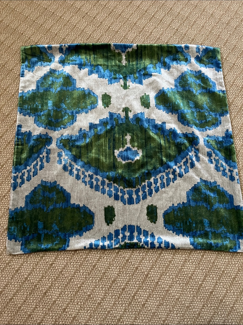 Pottery Barn Ikat Pillow Cover 24x24 inches